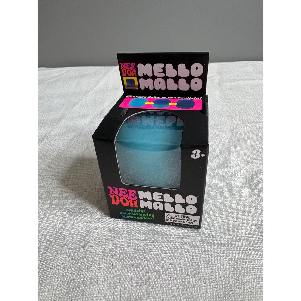 Schylling NeeDoh Mello Mallo Color Changing Squishy Stress Toy Blue to Purple